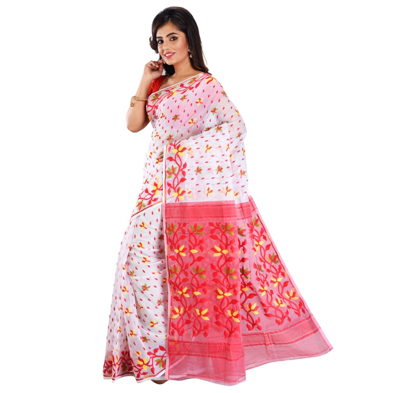 Dhakai Jamdani Sarees - Buy Dhakai Jamdani Saree Online | Saundraa - Free  shipping