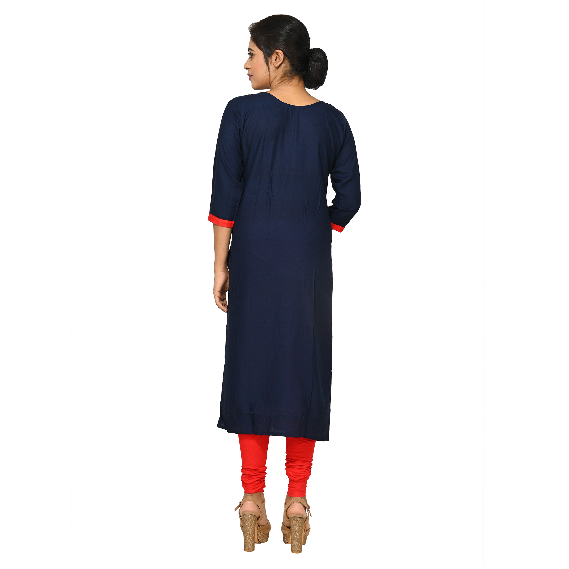 Party Wear Straight Ladies Silk Kurti With Pant, Size: M at Rs 625 in Jaipur