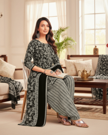 Aishani Collection Cotton Blend Readymade Salwar Kameez with Dupatta | Casual Traditional Lightweight Comfortable Ethnic Wear for Women