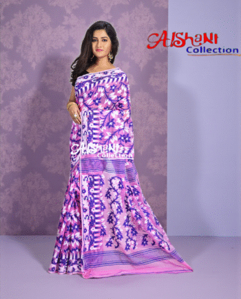 Soft Cotton Silk Dhakai Jamdani Saree Lightweight Woven Ethnic Saree for Party Casual Daily & Festive Wear | Aishani Collection